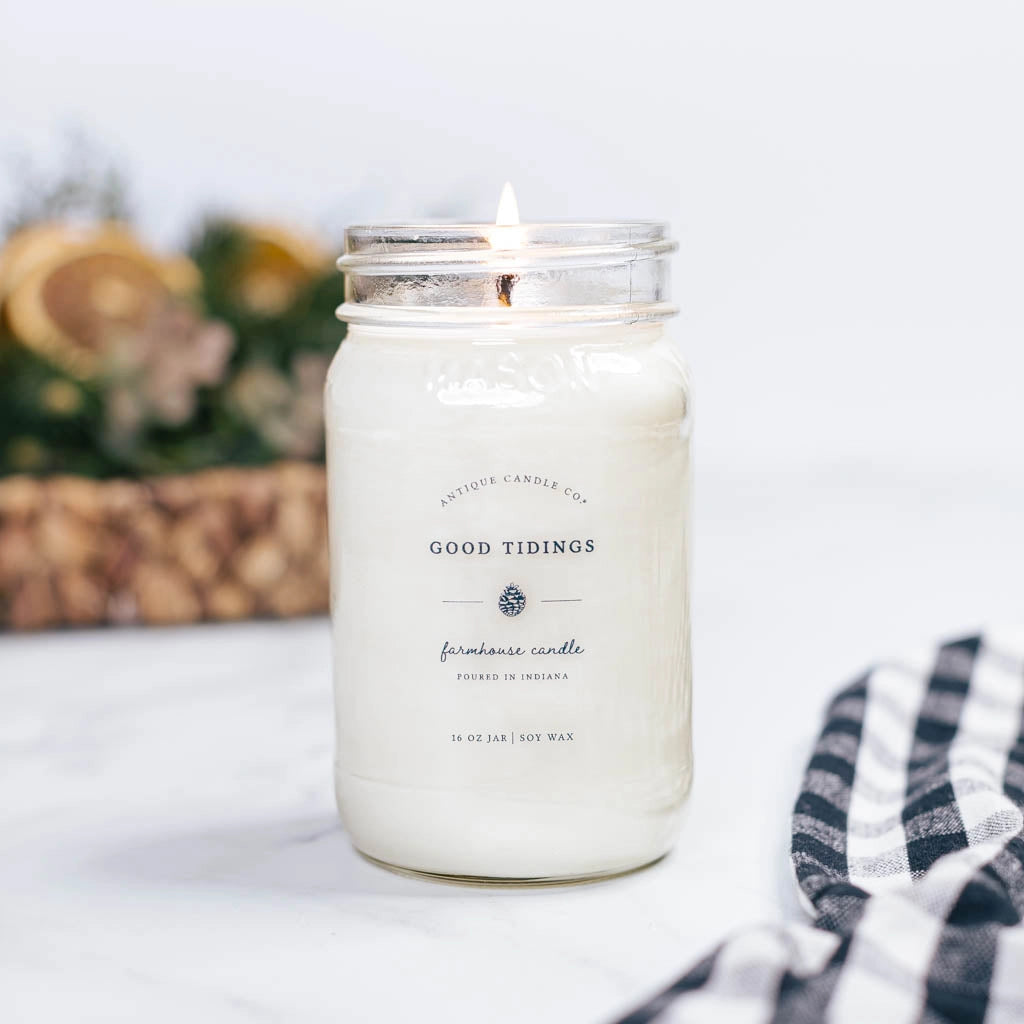 Antique Candle Co. 16 oz. Soy Wax Candle - Good Tidings