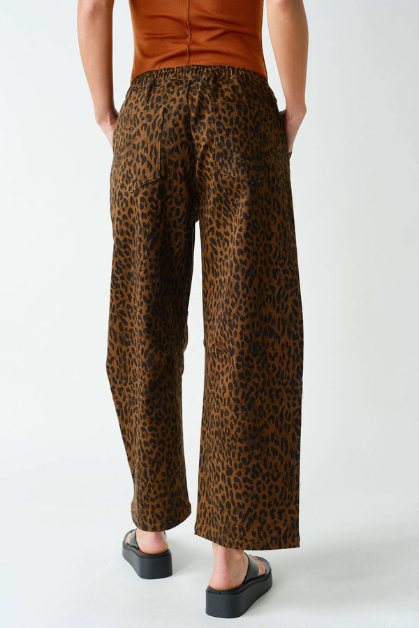 Leopard Wide-Leg Pants