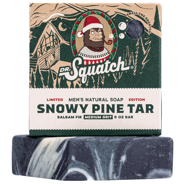 Dr. Squatch Snowy Pine Tar Bar Soap