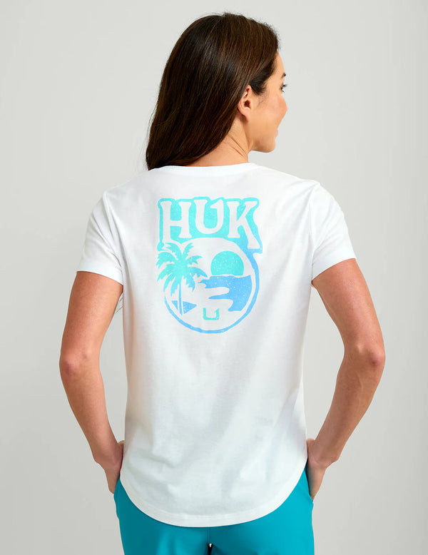 Huk Women's Sunset Tee - White