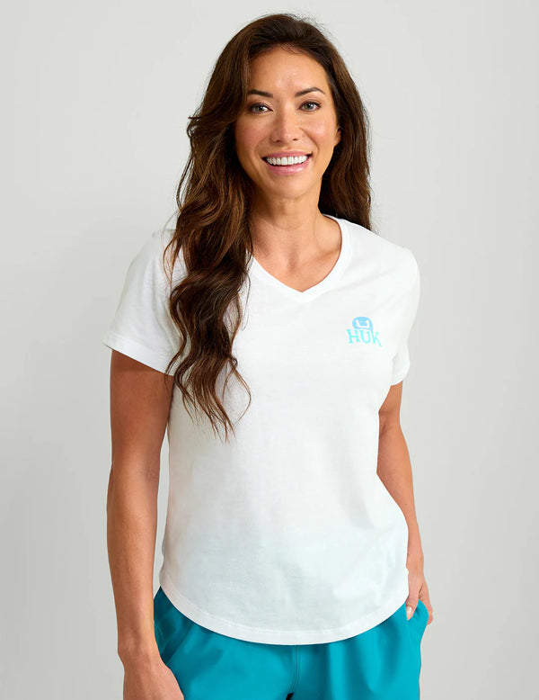 Huk Women's Sunset Tee - White